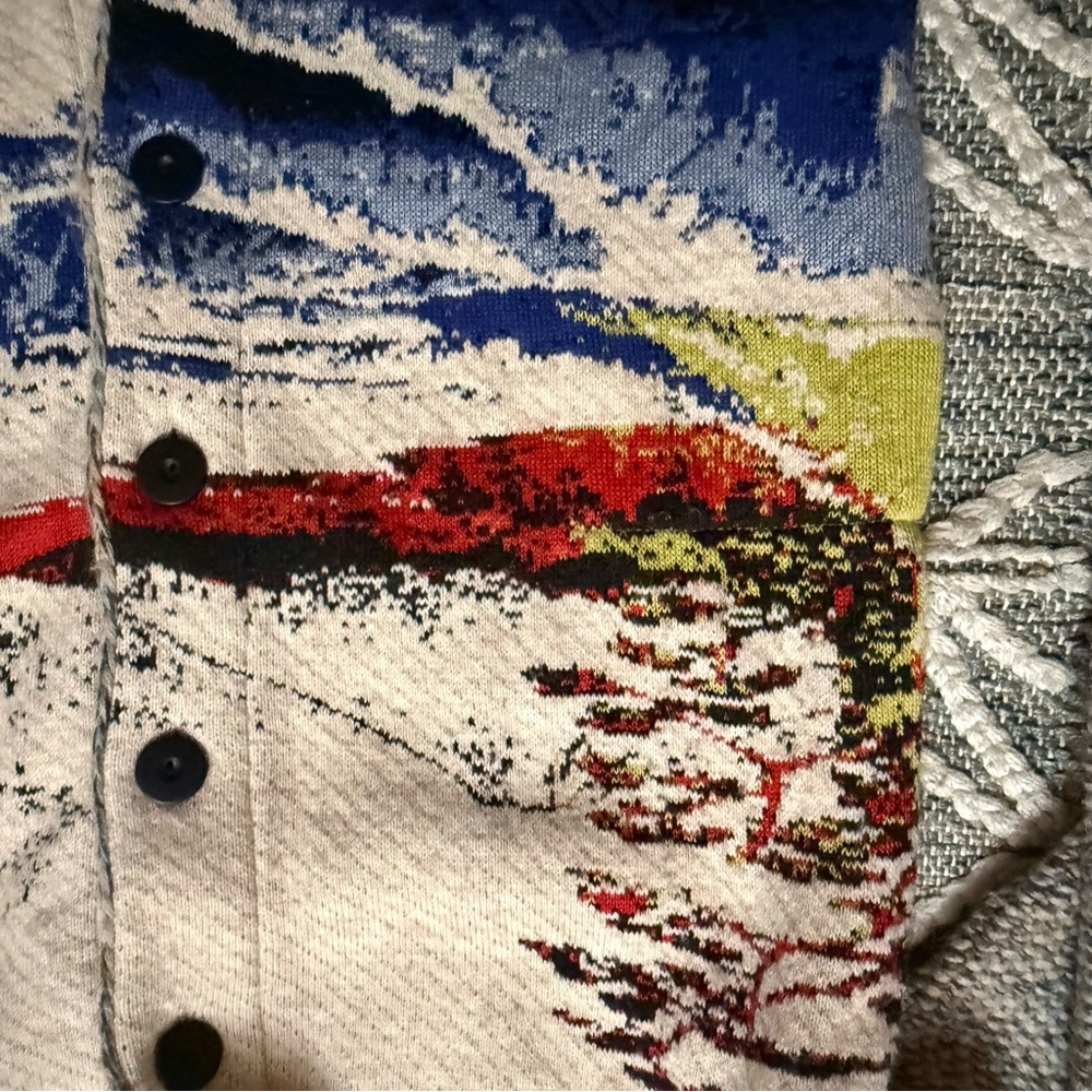 Anthropologie Aldo Martins Ocean Funnel Neck Sweater Coat M ❗️ - Picture 6 of 10